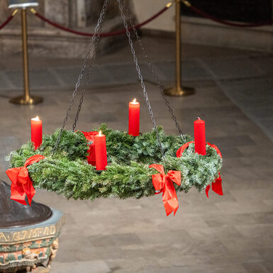 Adventskranz in der Morizkirche