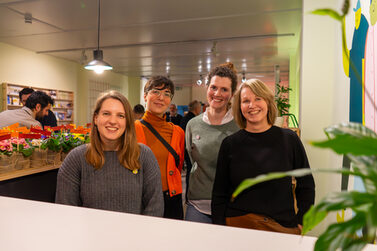 Das Team vom Zukunftsraum: Silja Jahreiß, Alba Mojak, Katharina Probst und Silvia Endres.