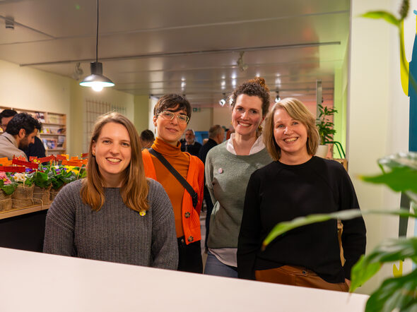 Das Team vom Zukunftsraum: Silja Jahreiß, Alba Mojak, Katharina Probst und Silvia Endres.