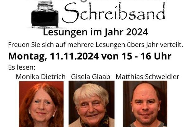 Schreibsand Lesung Nov. 24