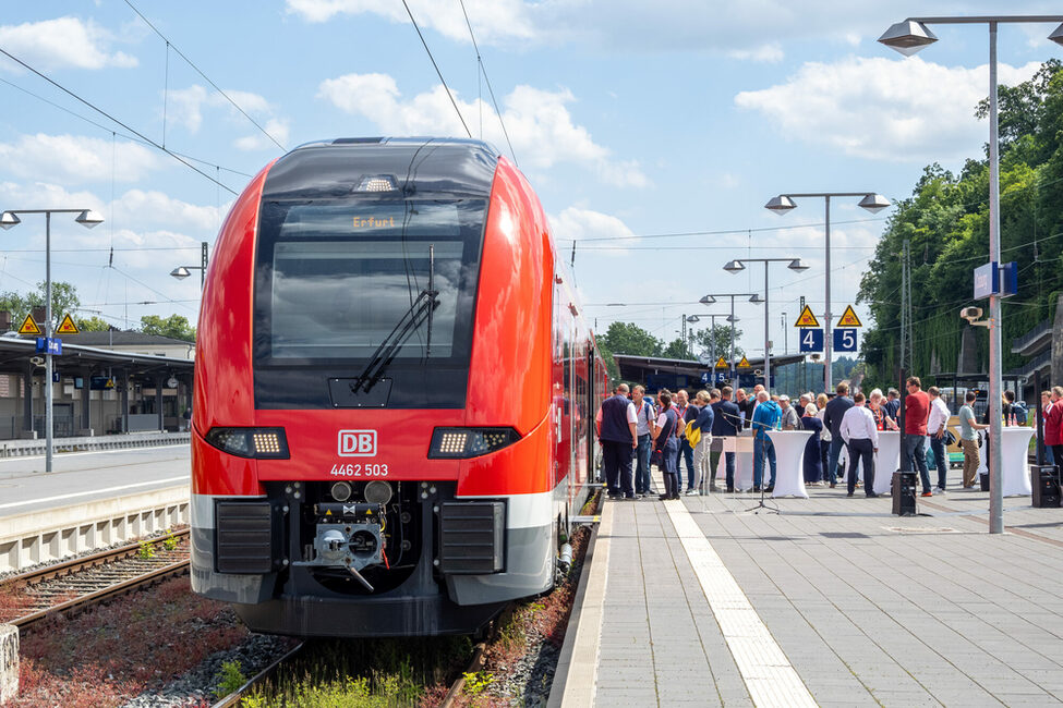 Der erste Regionalexpress von Coburg nach Erfurt