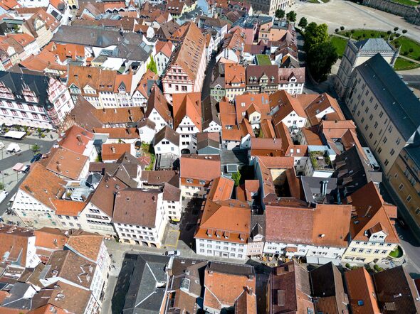 Blick über Herrn- und Steingasse