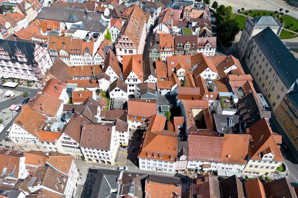 Blick über Herrn- und Steingasse