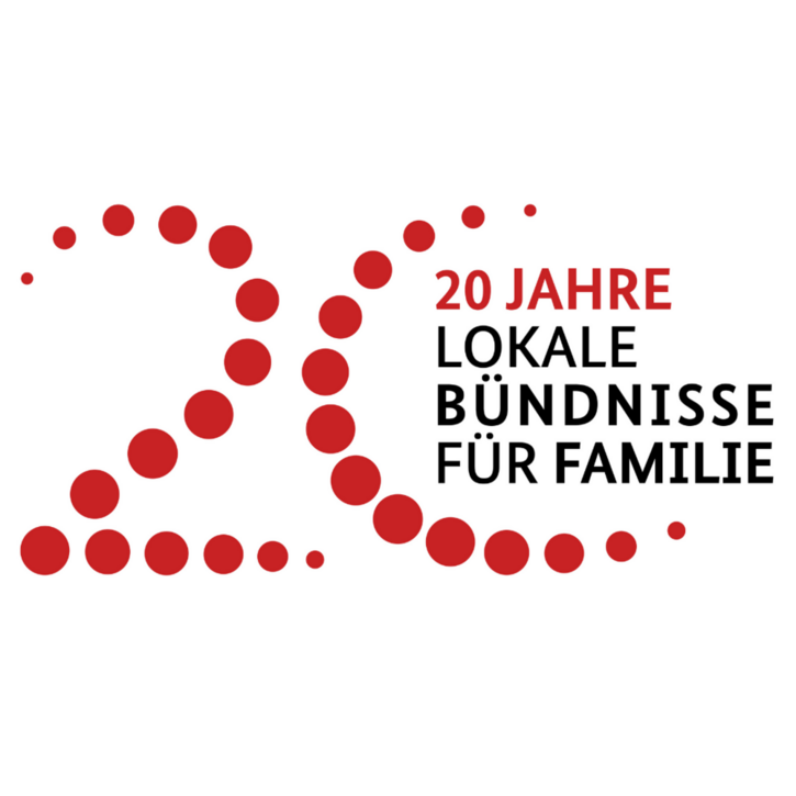 Schriftzug 20 Jahre Lokale Bündnisse für Familie