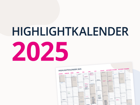 Vorschaubild des Highlightkalenders 2025